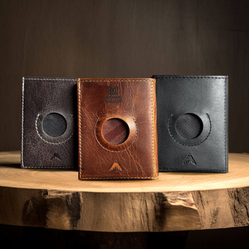 Personalized Trifold AirTag Wallet with Money Pocket